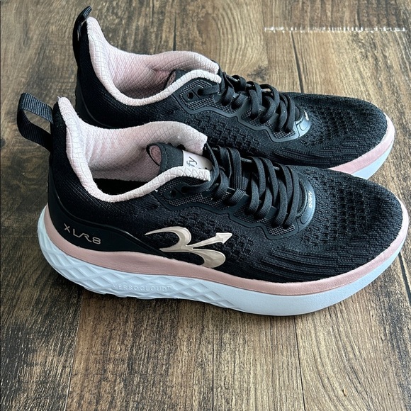 XLR8 Women's Black and Pink Sneakers - Picture 5 of 12